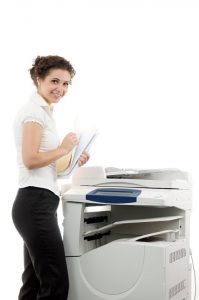lady asking Common Copier Lease Questions